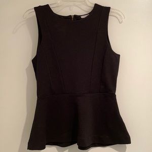 Black Peplum Top
